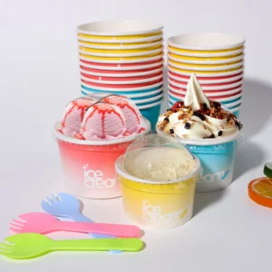Ice Cream Cups With Lids​