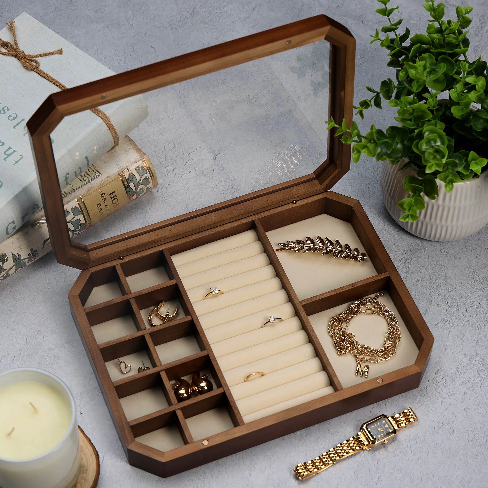wooden jewellery box